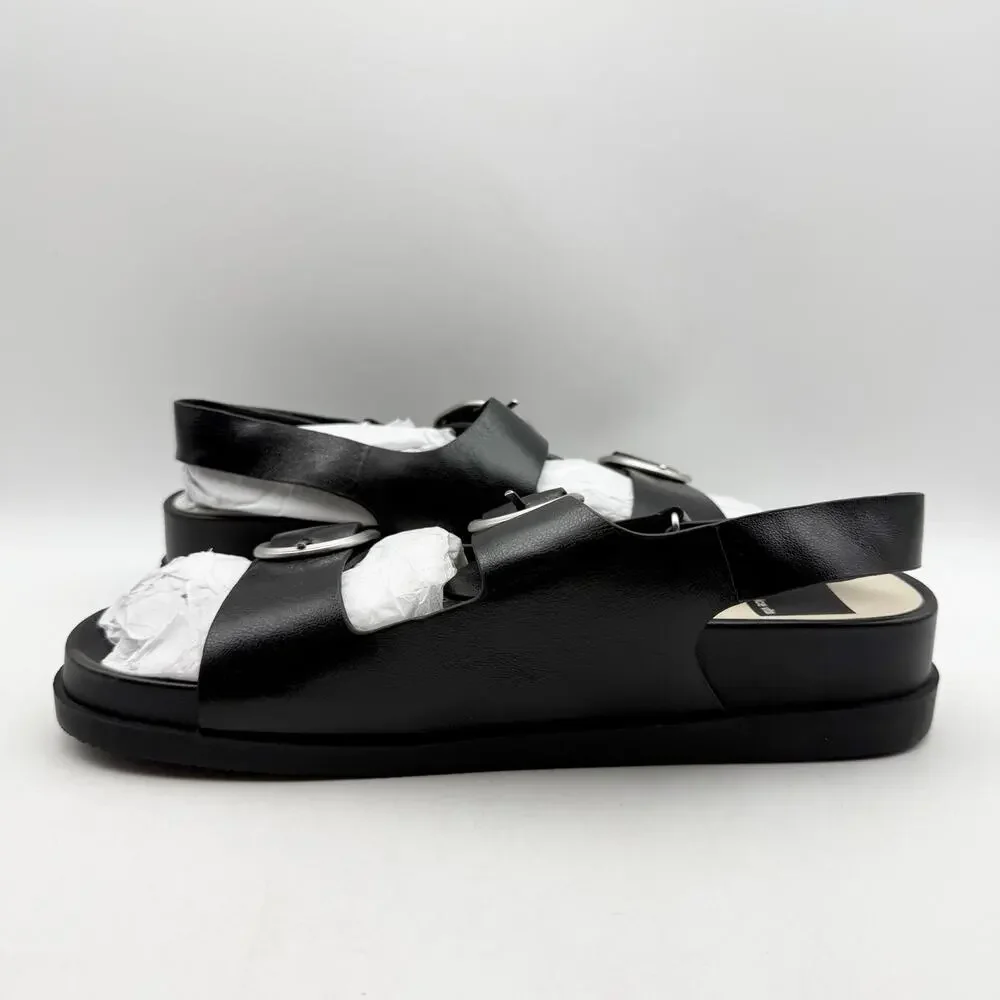 Dolce Vita Womens Starla Platform Sandals Size 10 Black Silver NWOB